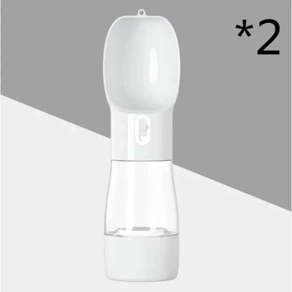 Portable Pet Food and Water Dispenser for Dogs and Cats - 2pc Grey