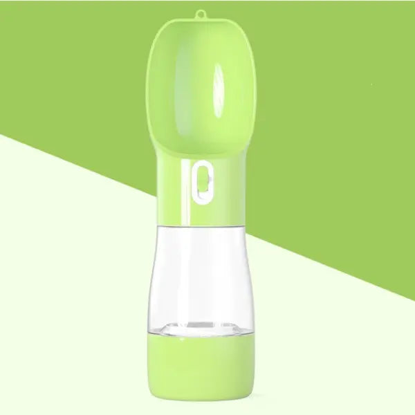 Portable Pet Food and Water Dispenser for Dogs and Cats - Green