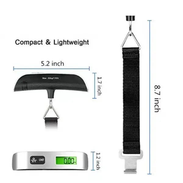 Dida Bear Portable Digital Scale for Unisex (50kg) Travel Luggage