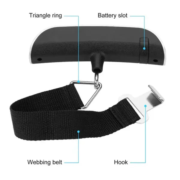 Dida Bear Portable Digital Scale for Unisex (50kg) Travel Luggage