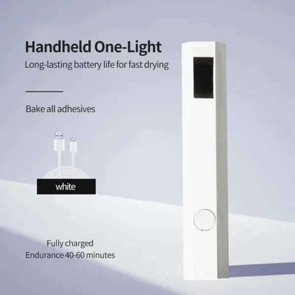 Portable UV/LED Nail Dryer Lamp – USB Rechargeable Quick-Dry Gel Nail Curing Tool - Himpall