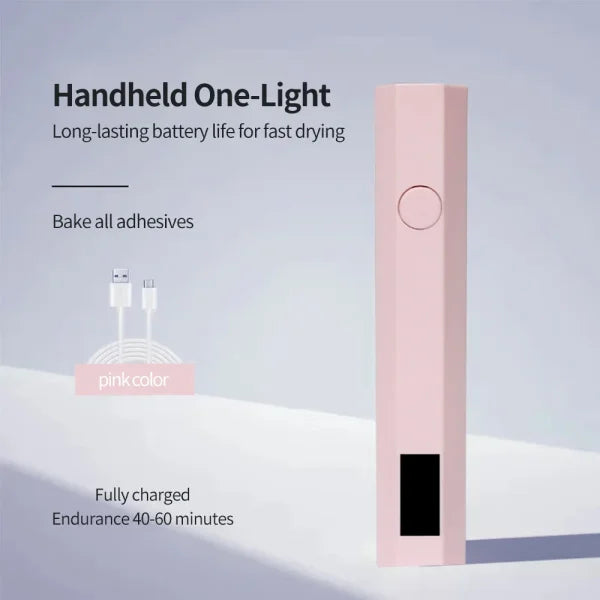 Portable UV/LED Nail Dryer Lamp – USB Rechargeable Quick-Dry Gel Nail Curing Tool - Himpall