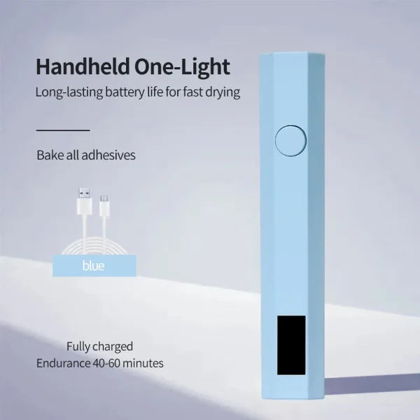 Portable UV/LED Nail Dryer Lamp – USB Rechargeable Quick-Dry Gel Nail Curing Tool - Himpall