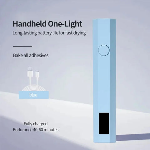 Portable UV/LED Nail Dryer Lamp – USB Rechargeable Quick-Dry Gel Nail Curing Tool - Himpall