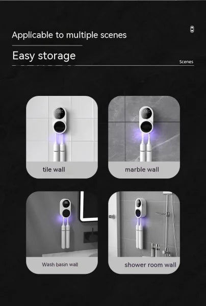 Portable UV Toothbrush Sanitizer with Intelligent Sensor Feature
