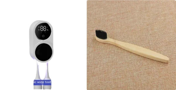 Portable UV Toothbrush Sanitizer with Intelligent Sensor Feature - White set