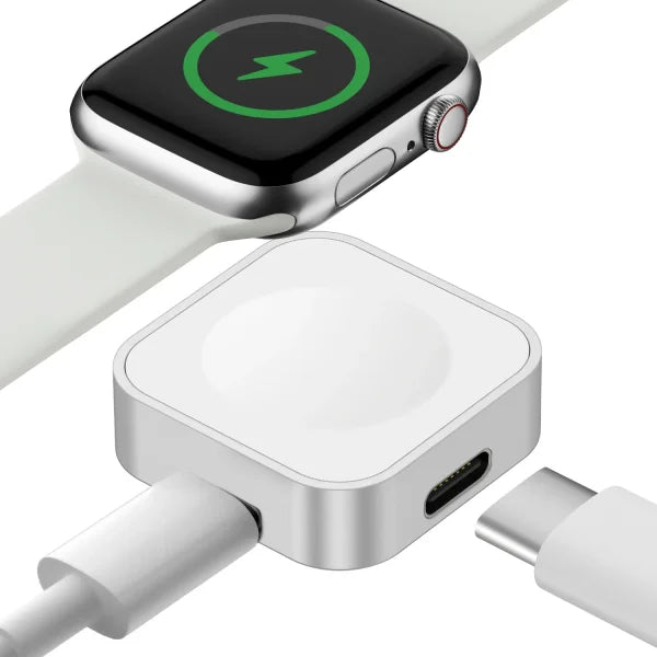Portable Wireless Watch Charger for Apple Watch - Fast Charging with Type C & Lightning Interfaces - Himpall