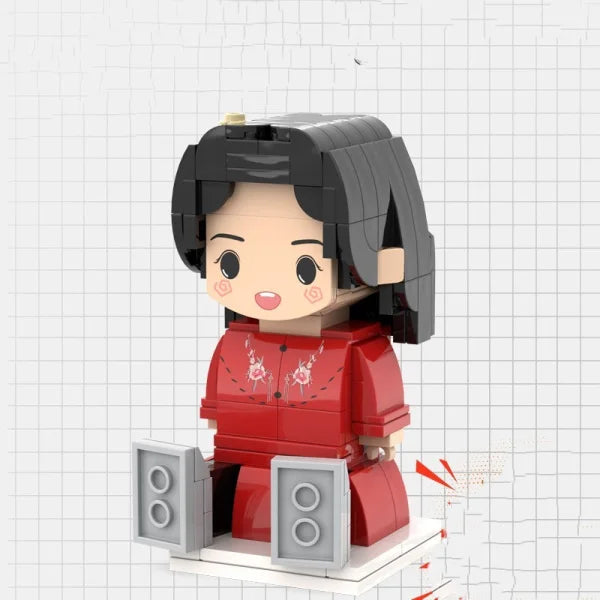 Portrait Building Blocks Custom Character Photo Design Puzzle - Himpall