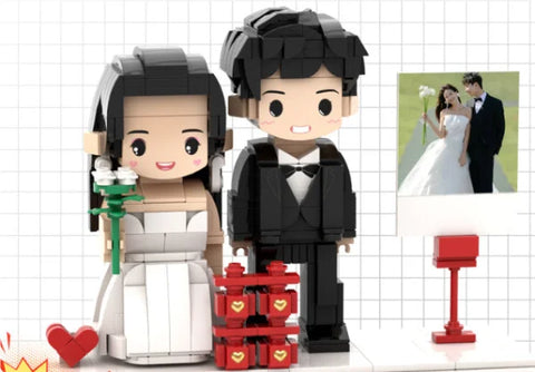 Portrait Building Blocks Custom Character Photo Design Puzzle - Himpall