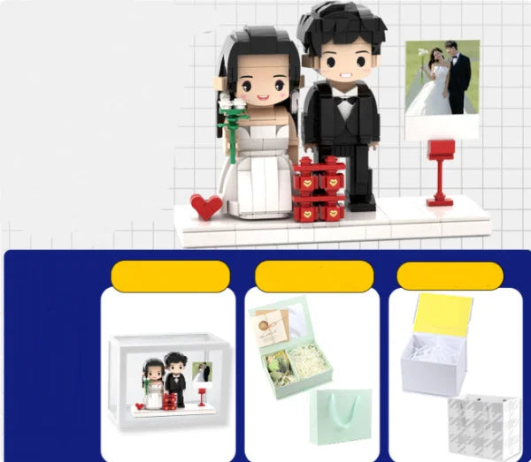 Portrait Building Blocks Custom Character Photo Design Puzzle - Himpall