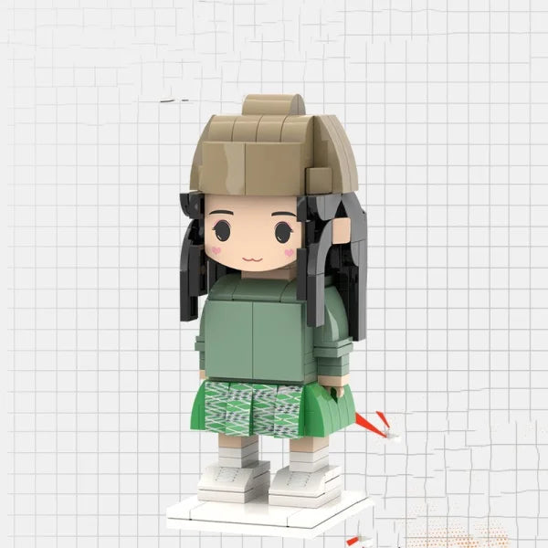 Portrait Building Blocks Custom Character Photo Design Puzzle - Himpall