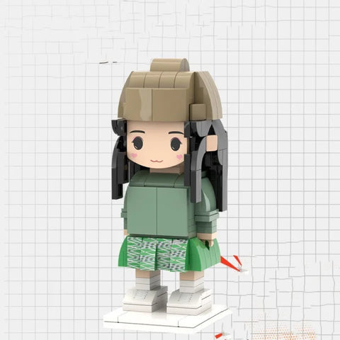 Portrait Building Blocks Custom Character Photo Design Puzzle - Himpall