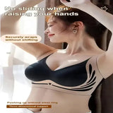 Powerful Push up Seamless Bra Women Gathered Up Wireless Bra Soft Full Coverage Support Adjustable Underwear Anti