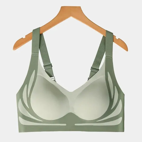 Women’s Powerful Push-Up Seamless Bra – Anti-Sagging Wireless Support Bralette Full Coverage Gathered Underwear