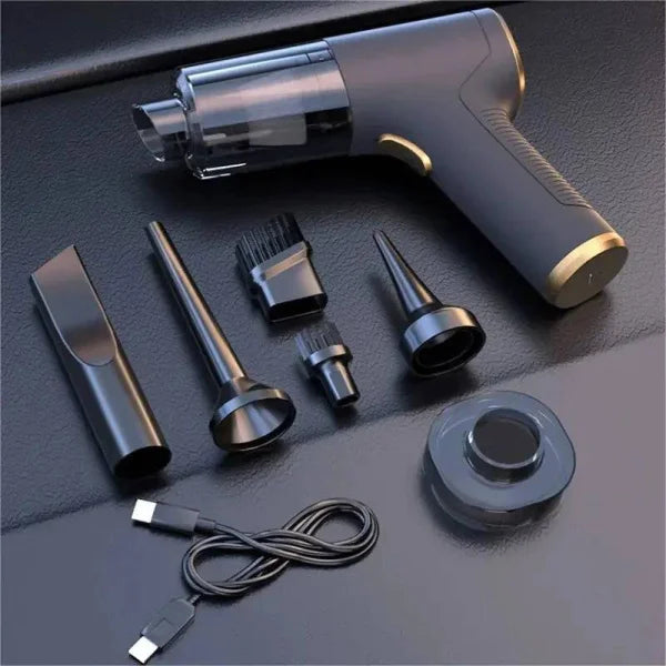Powerful Wireless Handheld Rechargeable Car Vacuum with styling accessories and charger