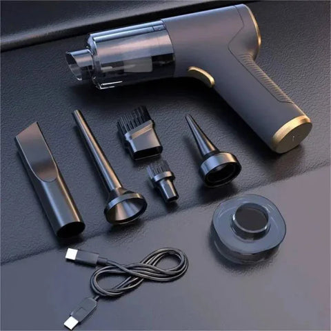 Powerful Wireless Handheld Rechargeable Car Vacuum with styling accessories and charger