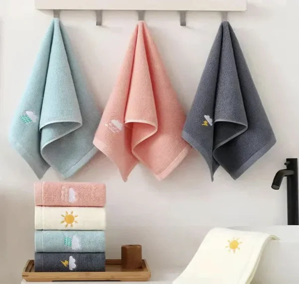 NoEnName_Null Premium Cotton Hand Towel Set of Four 14x29 Inches