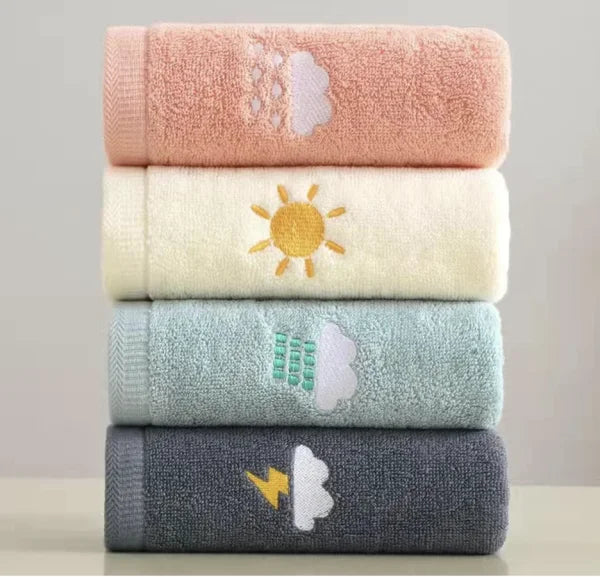 NoEnName_Null Premium Cotton Hand Towel Set of Four 14x29 Inches