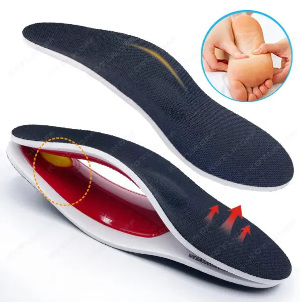 Premium Orthotic High Arch Support Insoles Gel Pad 3D Arch Support Flat Feet For Women Men Orthopedic Work Shoes Sole