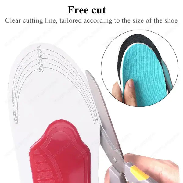 Premium Orthotic High Arch Support Insoles Gel Pad 3D Arch Support Flat Feet For Women Men Orthopedic Work Shoes Sole