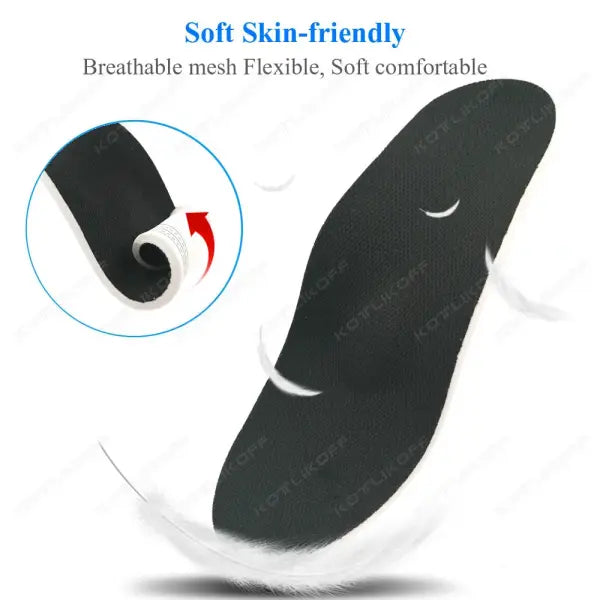 Premium Orthotic High Arch Support Insoles Gel Pad 3D Arch Support Flat Feet For Women Men Orthopedic Work Shoes Sole