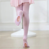 Princess Baby Girls Ballet Tights High Elasticity Dance Pantyhose With Hole Spring Autumn Women Infant Kids Students