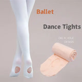 Princess Baby Girls Ballet Tights High Elasticity Dance Pantyhose With Hole Spring Autumn Women Infant Kids Students