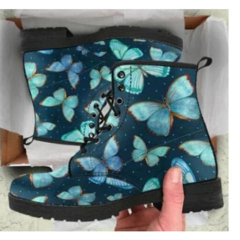 Printed high-top boots women