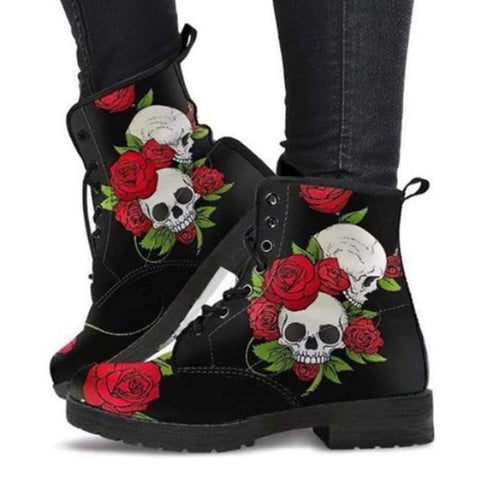 Printed high-top boots women - Black / 35