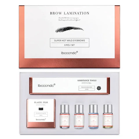 Pro Brow Lift Lamination Kit with Keratin & Cling Film – Home Use - Himpall