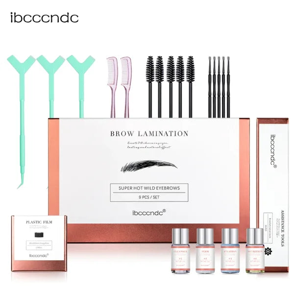 Pro Brow Lift Lamination Kit with Keratin & Cling Film – Home Use - Himpall
