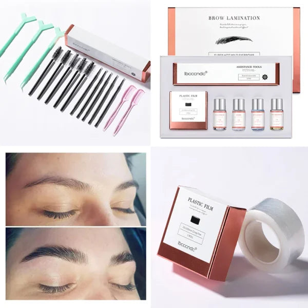 Pro Brow Lift Lamination Kit with Keratin & Cling Film – Home Use - Himpall