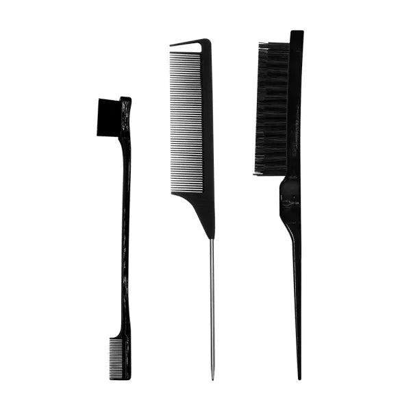 Pointed Tail Salon Comb Plastic Anti-Static Styling - TZ007-black1