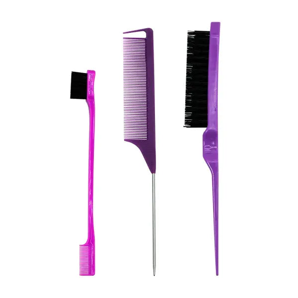 Pointed Tail Salon Comb Plastic Anti-Static Styling - TZ007-purple1
