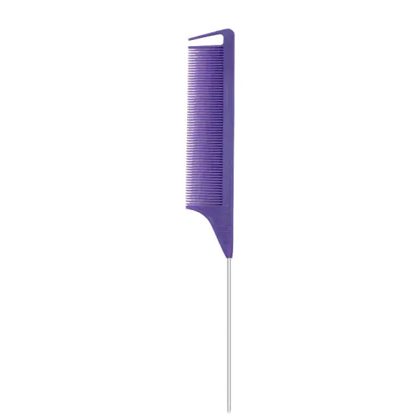 Pointed Tail Salon Comb Plastic Anti-Static Styling - TZ06926-Purple1