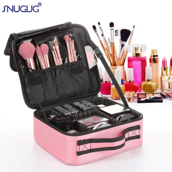 Professional Makeup Case – Cosmetic Organizer Storage Box for Women - Himpall