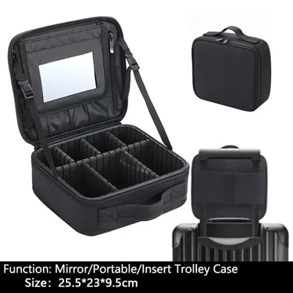 Professional Makeup Case – Cosmetic Organizer Storage Box for Women - Himpall