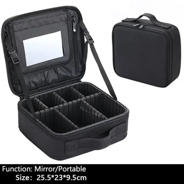 Professional Makeup Case – Cosmetic Organizer Storage Box for Women - Himpall