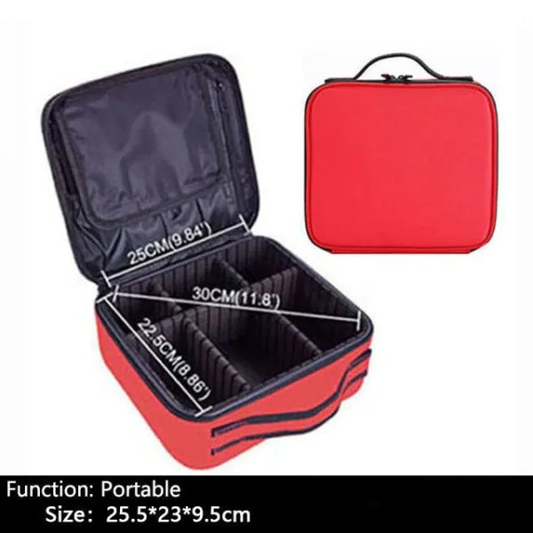 Professional Makeup Case – Cosmetic Organizer Storage Box for Women - Himpall