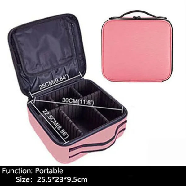 Professional Makeup Case – Cosmetic Organizer Storage Box for Women - Himpall
