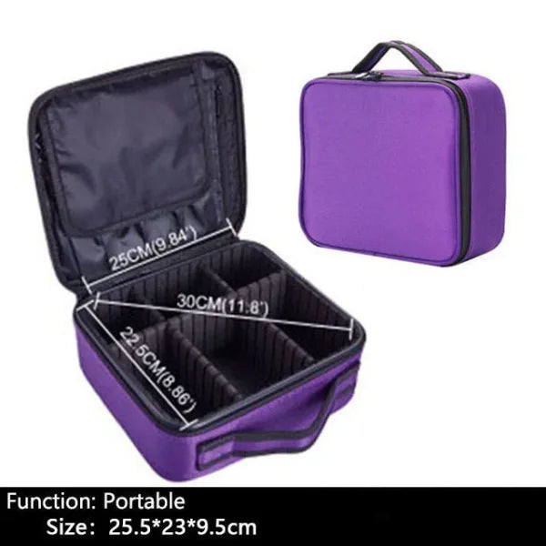 Professional Makeup Case – Cosmetic Organizer Storage Box for Women - Himpall