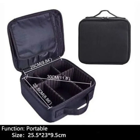 Professional Makeup Case – Cosmetic Organizer Storage Box for Women - Himpall