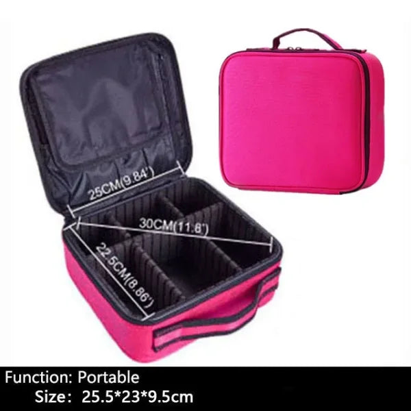 Professional Makeup Case – Cosmetic Organizer Storage Box for Women - Himpall