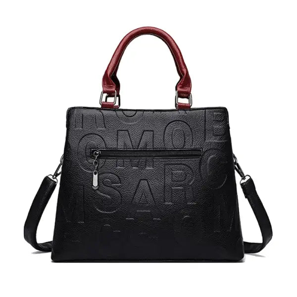 Leather Casual Crossbody Handbag Large Capacity Travel Tote