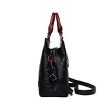 Leather Casual Crossbody Handbag Large Capacity Travel Tote
