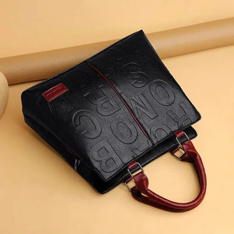 PU Leather Casual Shoulder & Crossbody Bags for Women - Luxury Designer Large Capacity Travel Handbag