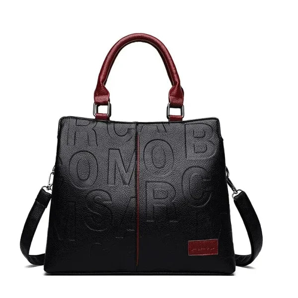PU Leather Casual Shoulder & Crossbody Bags for Women - Luxury Designer Large Capacity Travel Handbag