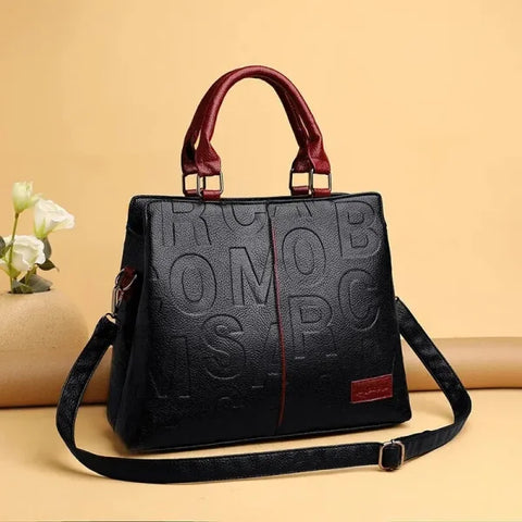 PU Leather Casual Shoulder & Crossbody Bags for Women - Luxury Designer Large Capacity Travel Handbag