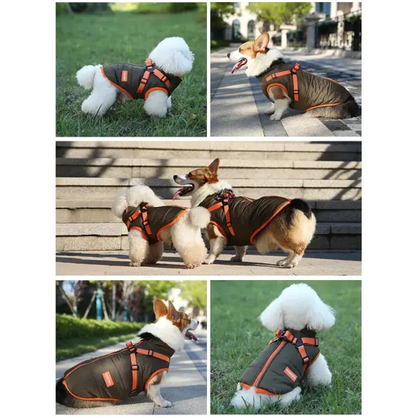 Waterproof Puppy Jacket with Harness – Winter Warm Dog Vest for Chihuahua Yorkie & French Bulldog