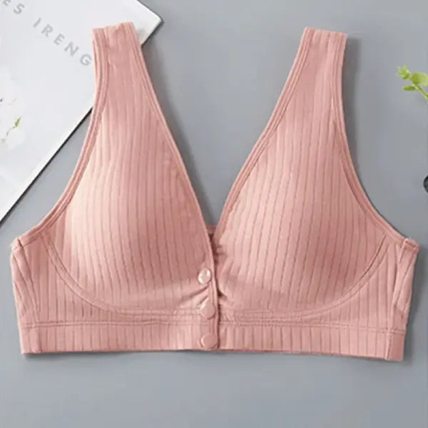 Pure Cotton Nursing Bra Women’s Breastfeeding Maternity Underwear Women Pregnancy Plus Size Bralette Gather Crop Top